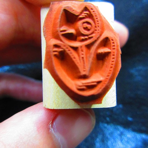 Tulip Flower Rubber Wood Mounted Stamp 1" X .75" - Picture 2 of 3